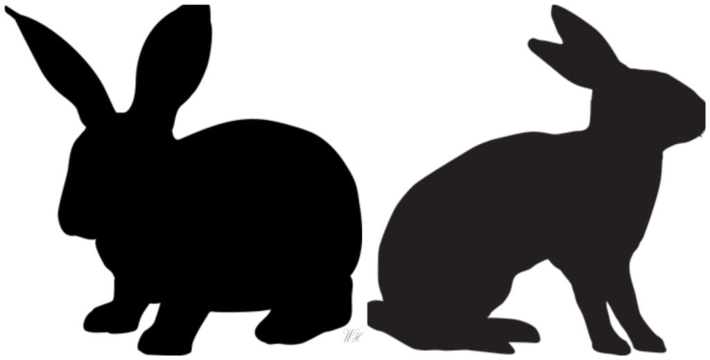 Кролик, заяц: трафареты для пасхальных поделок